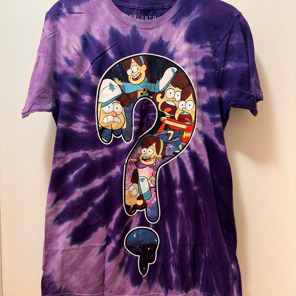 Disney Gravity Falls Dipper & Mabel Question Mark Tie-Dye T-Shirt - BoxLunch
